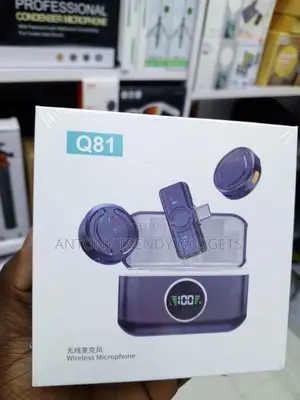 Q81 Wireless Lavalier Mic for TikTok YouTube Vlogging Live
