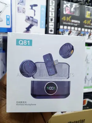 Q81 Plug Play Wireless Microphone With Charging Case