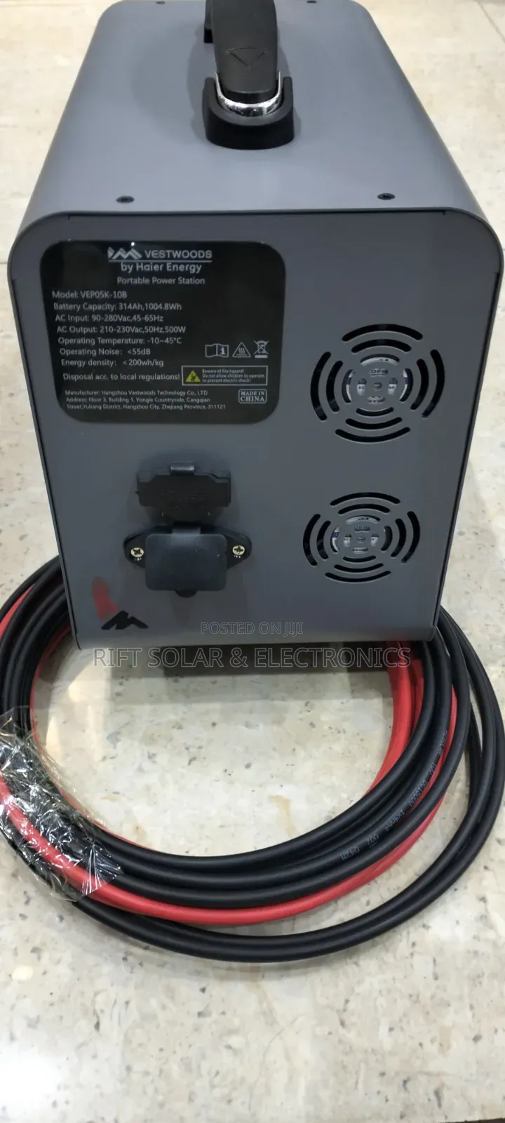 1kwh - 500 Watts Vestwood Power Station With 300W Solar + 10m Cable