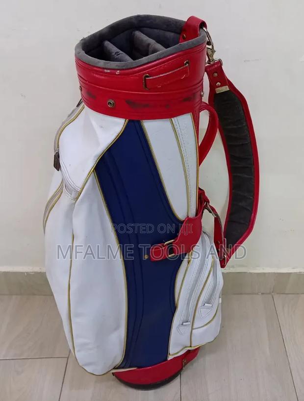 Ex-Uk Hogan Stand Alone/Trolley Leather Golf Bag
