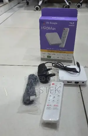 Android 14 TV Box H96Max 2GB RAM 16GB ROM Dual Band Smart Media Player