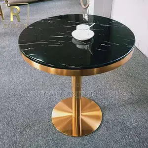 Dining Table; Modern Round Marble Dining Table
