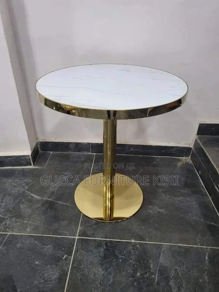 Dining Table; Modern Round Marble Dining Table