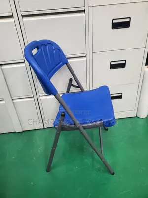 Blue Flexifold Heqvy Duty Plastic Foldable Chair