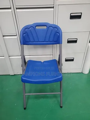 Blue Flexifold Heqvy Duty Plastic Foldable Chair