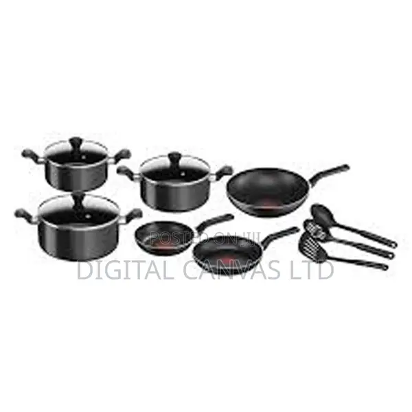 Tefal G6 SuperCook Black Marble 11-Piece Cookware Set