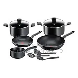 Tefal G6 SuperCook Black Marble 11-Piece Cookware Set