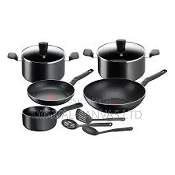 Tefal G6 SuperCook Black Marble 11-Piece Cookware Set