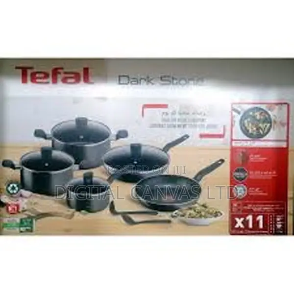 Tefal G6 SuperCook Black Marble 11-Piece Cookware Set