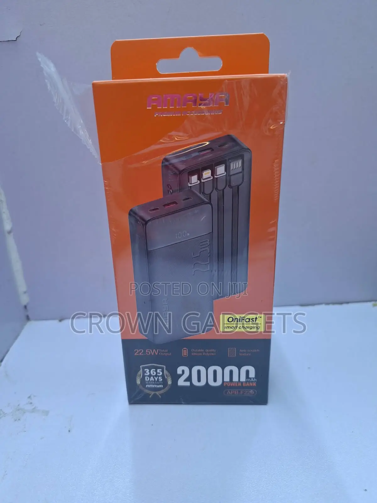 Amaya APB-F229 20000mAh Power Bank 22.5W Fast Charging