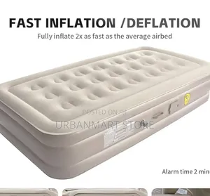 21-Hole Elevated Inflatable Airbed 190x100x40cm, Inflates in 2 Mins