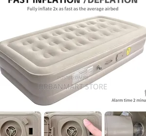 21-Hole Elevated Inflatable Airbed 190x100x40cm, Inflates in 2 Mins