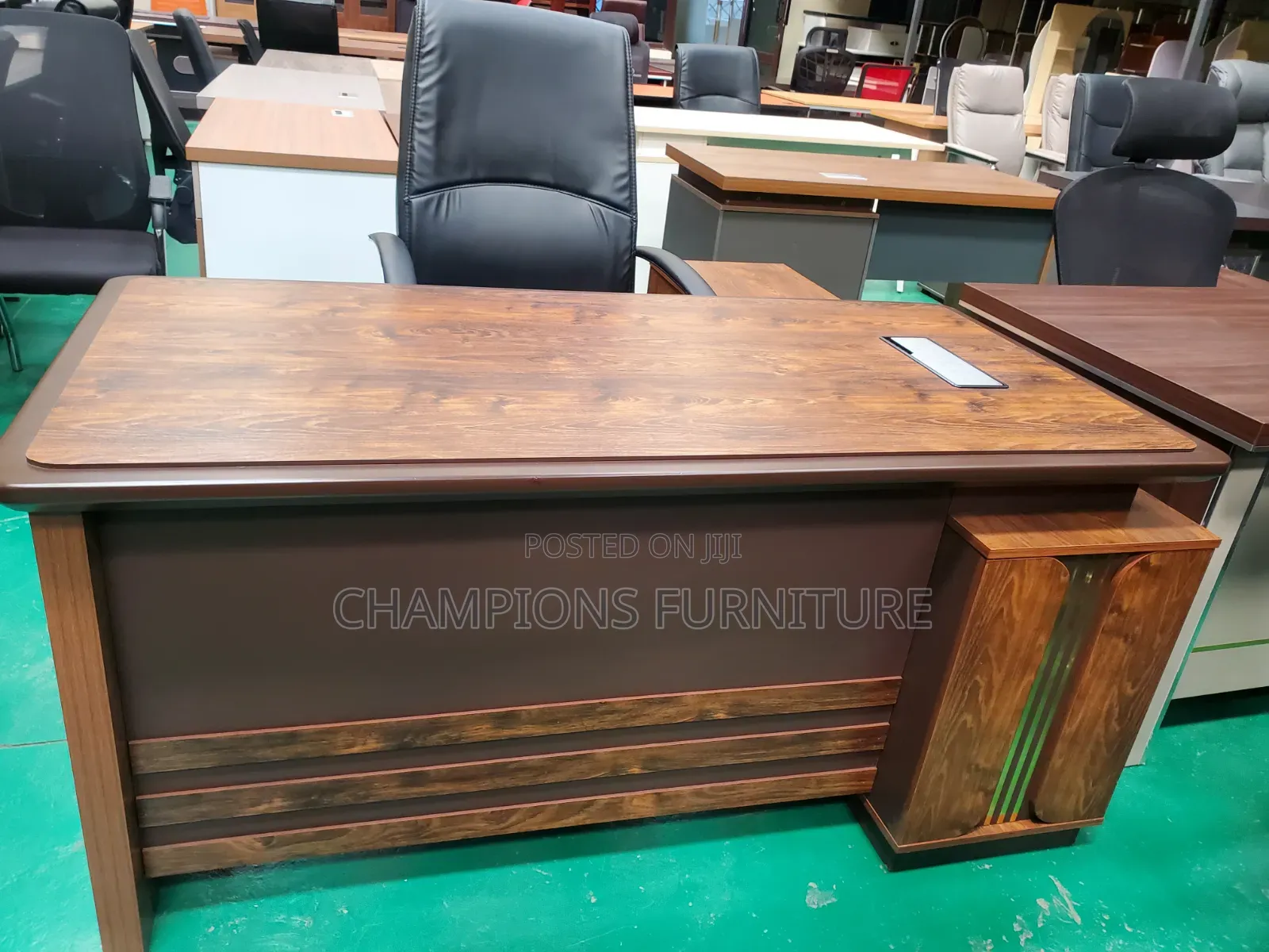 1.6M Luxury Walnut L Shaped Executive Office Desk
