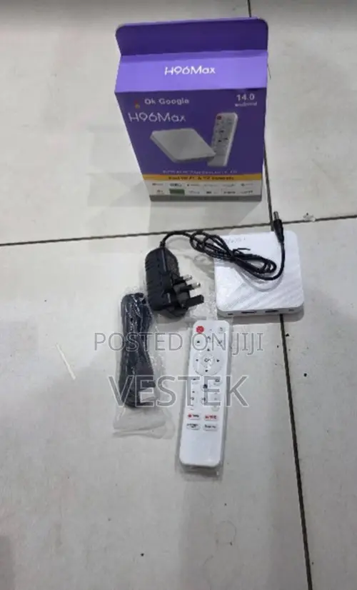 H96 Max Smart TV Box 2GB+16GB -Android 14 With Google Voice Control