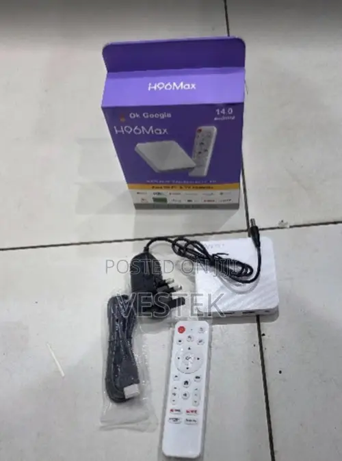 H96 Max Smart TV Box 2GB+16GB -Android 14 With Google Voice Control