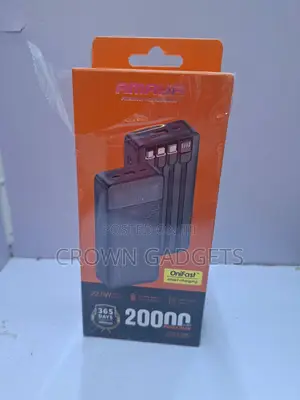 Amaya 20000mAh Power Bank With 4 Built-in Charging Cables
