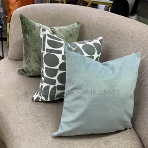 Sage Green Throw Pillow Covers With Fibre Pillow – 45x45cm