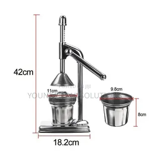 Heavy Duty Metallic Manual Citrus Juicer Stand Machine