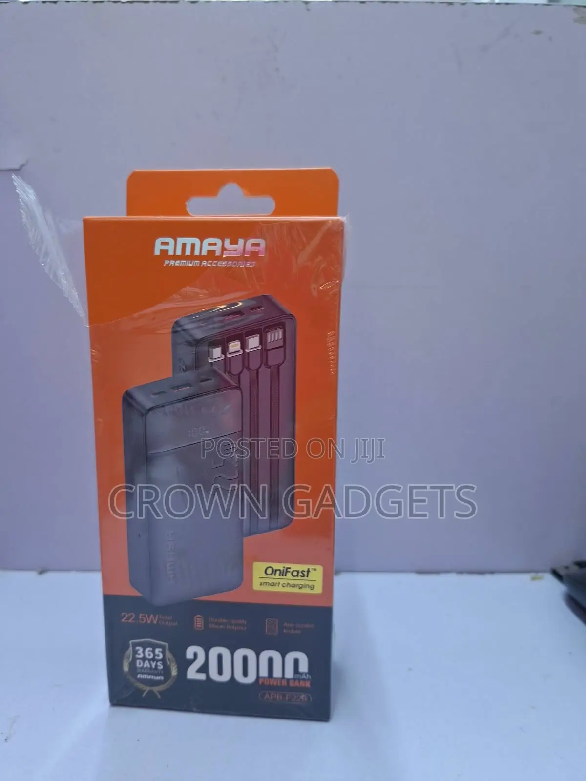APB-F229 20000mAh Fast Charging Power Bank With LED Display