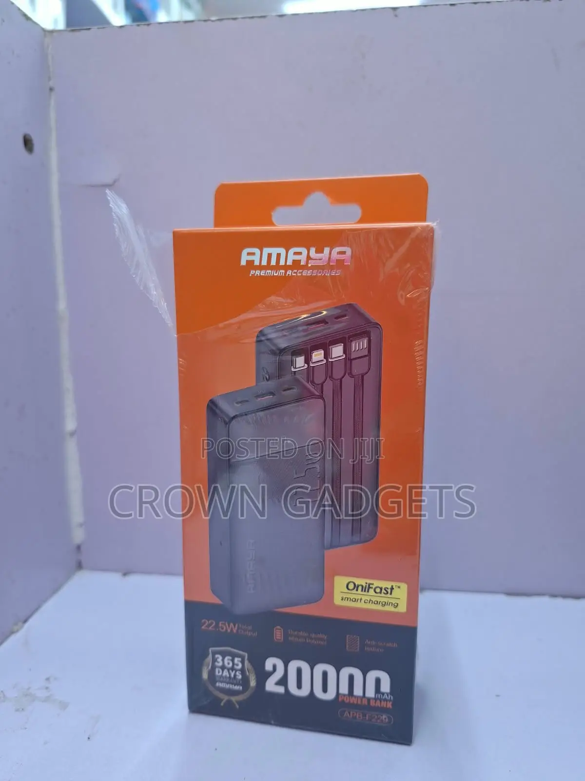 Amaya 22.5W Power Bank With Type-C Lightning Micro USB