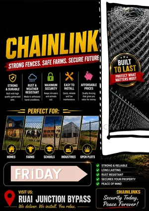 7ft Heavy Gauge Chainlink 50X50mm