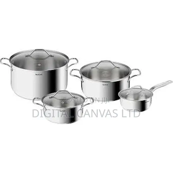 Tefal G6 Intuition Stainless Steel 8-Piece Cookware Set