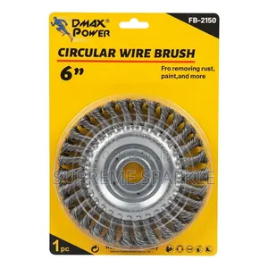 Circular Wire Brush DMAX POWER FB-2150 6" Twisted Knot Grinder Wheel