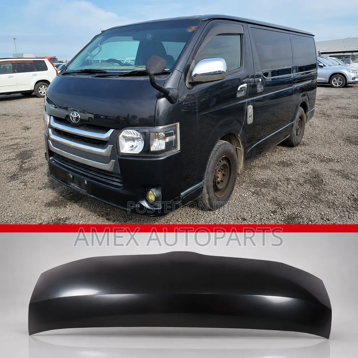 Bonnet Toyota Hiace 7l Kdh200 2005 - 2014 Short