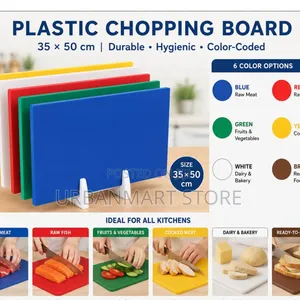 Premium Plastic Cutting Board 35×50cm