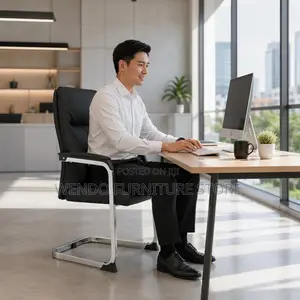 Office Chairs; High Back Leather Guests Clients Office Chair