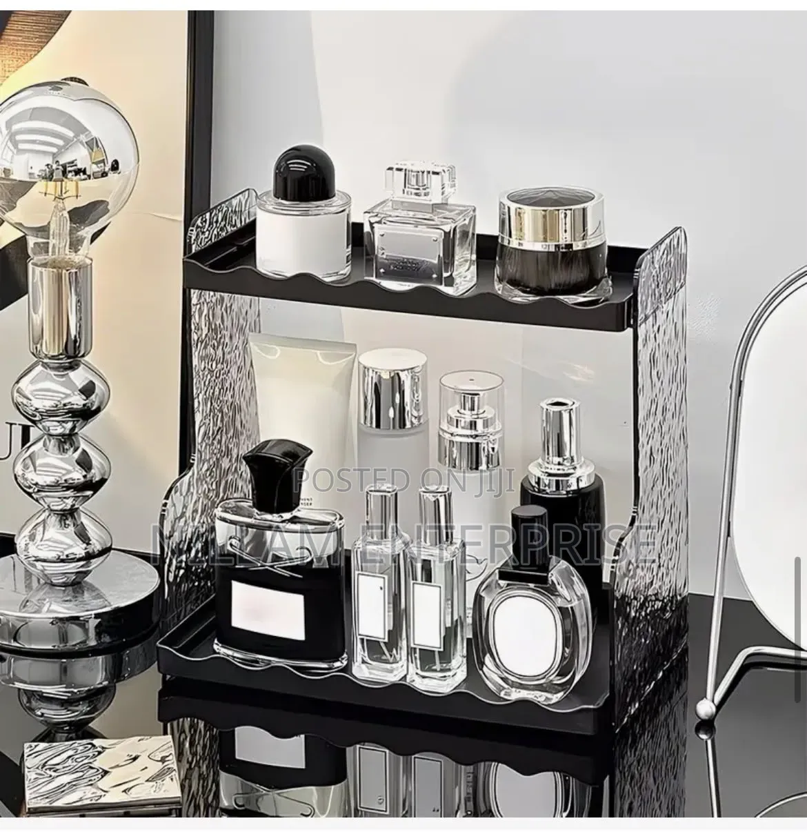 Modern Glacier Pattern Vanity Storage Rack