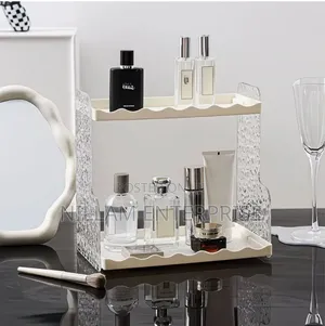 Modern Glacier Pattern Vanity Storage Rack