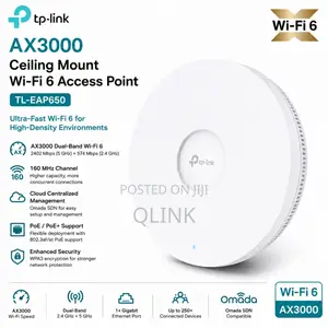 TP-Link AX3000 Ceiling Mount Wi-Fi 6 Access Point - TL-EAP650