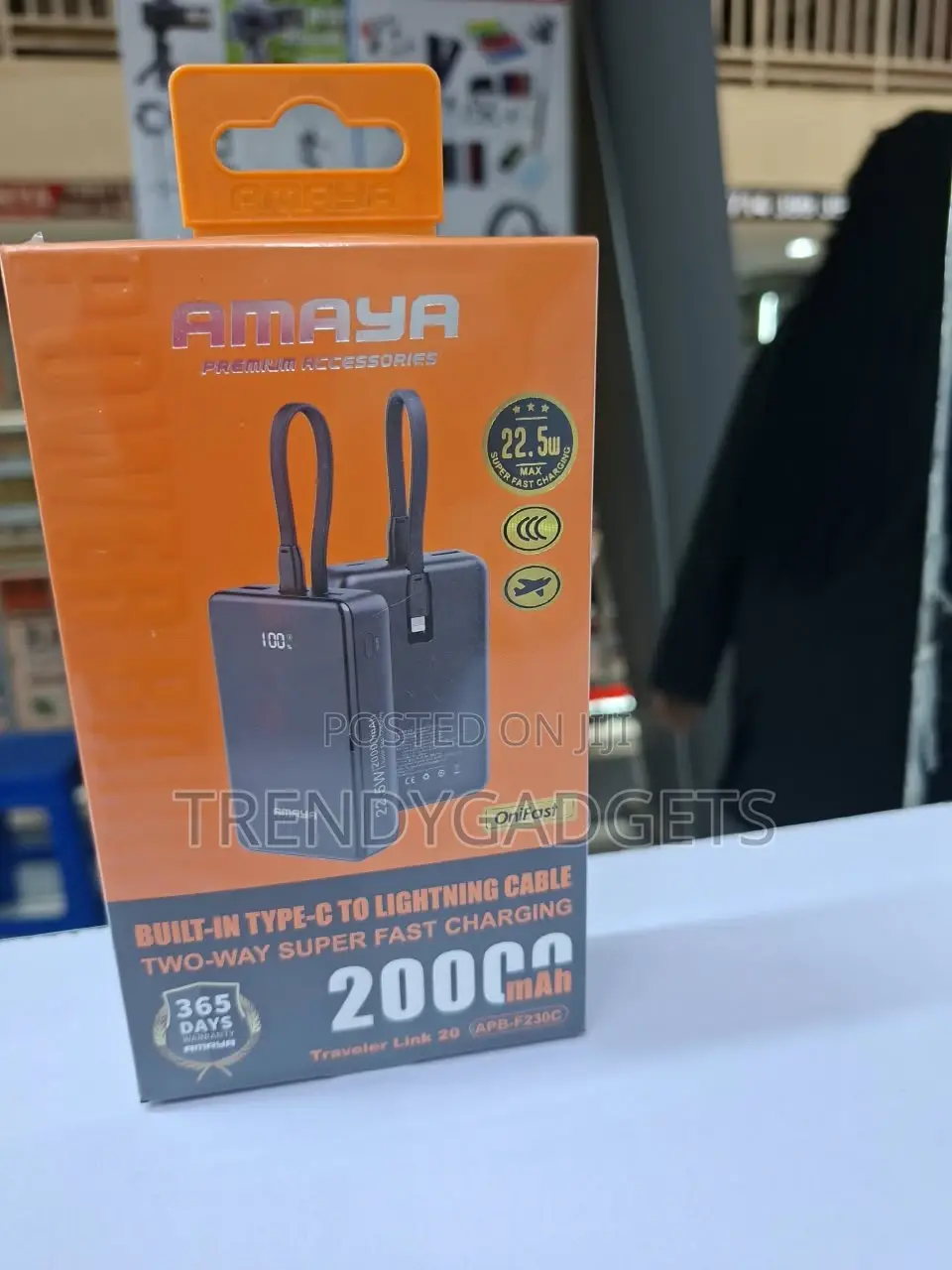 Amaya APB-F230C 20000mAh Power Bank With Digital Display