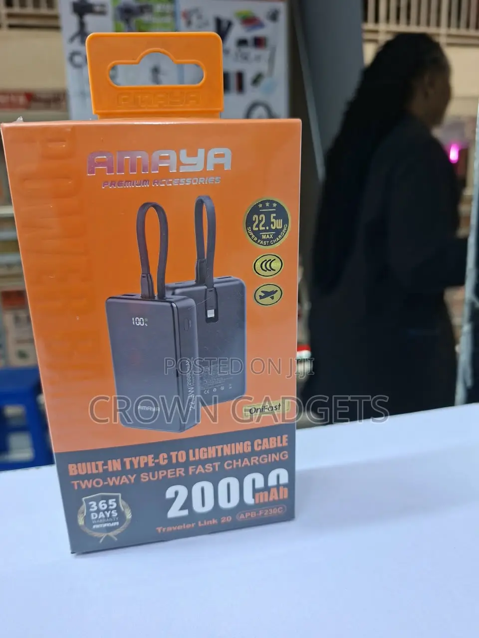 Amaya APB-F230C 20000mAh Power Bank With Digital Display
