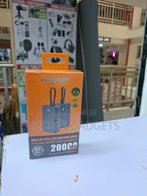 Amaya 20000mAh Power Bank 22.5W With Built-in Type-C Cable