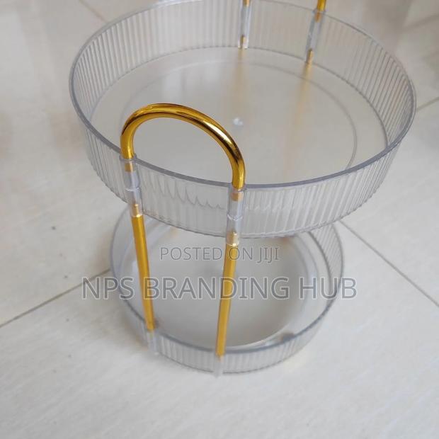2 Layer Rotating Makeup Storage Rack HGM - thumbnail 10