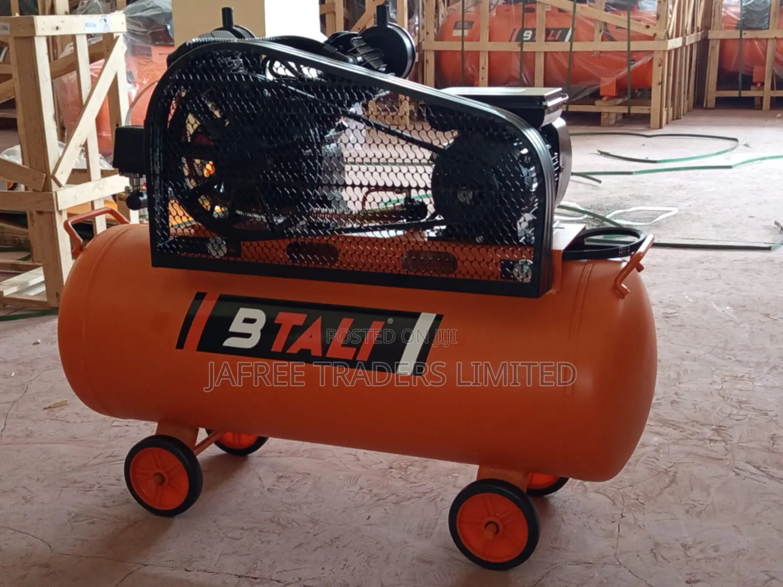 Btali 100 LTRS Belt Driven Compressor 2 Piston 3hp Motor