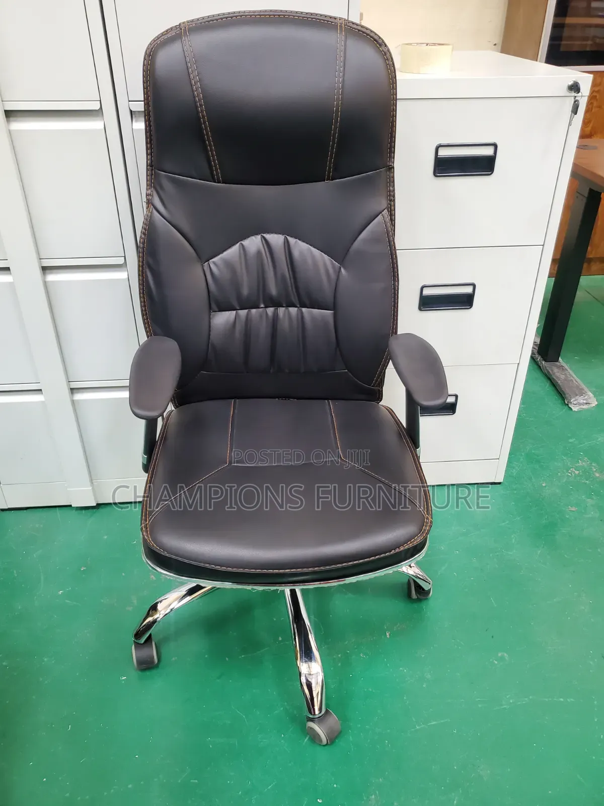 Apex Stitch Leather Executive Office Chair