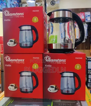 Ramtons 1.7-Litre Cordless Clear Glass Jug Kettle