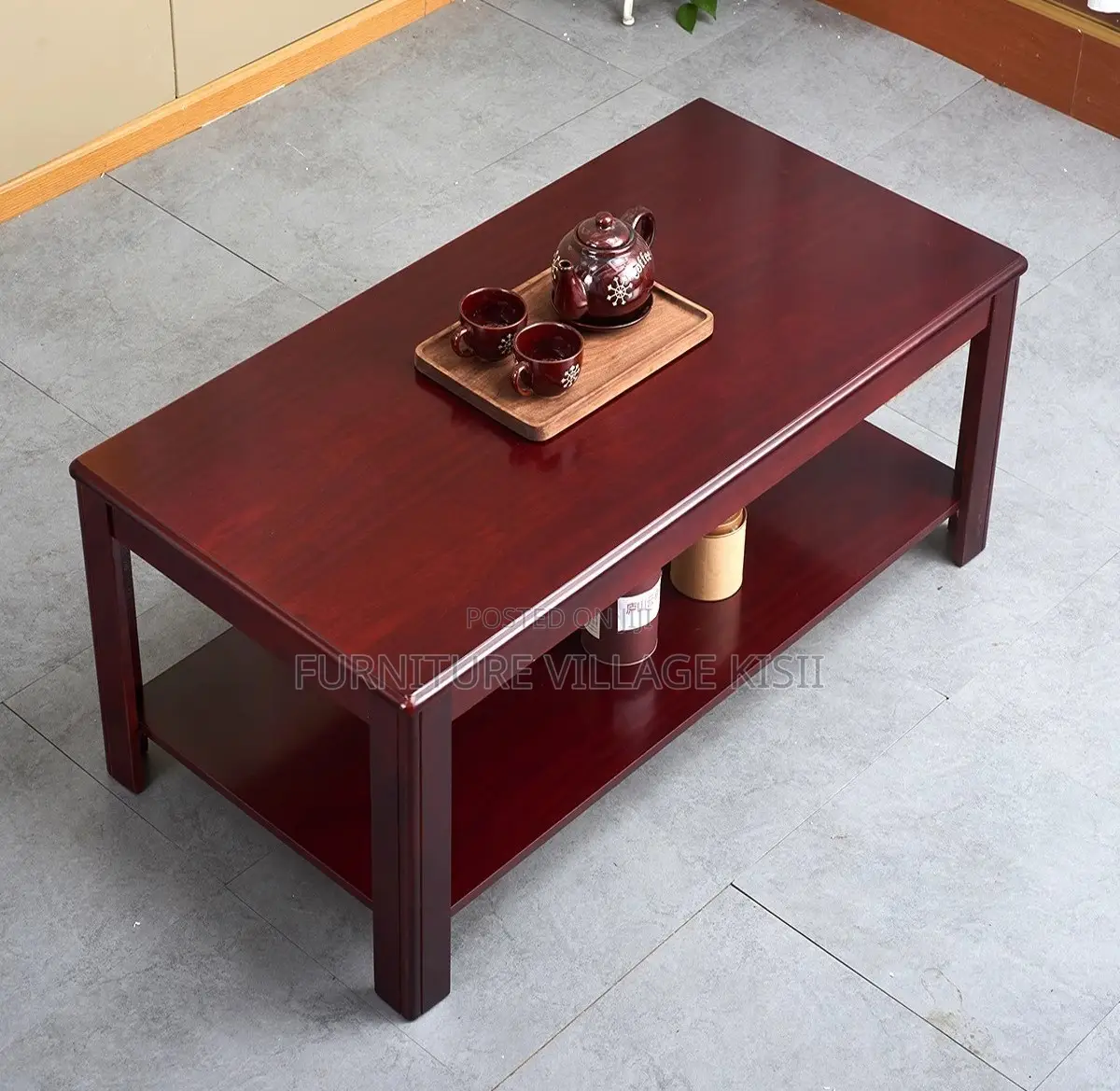 Office Furniture; Executive Mahogany Office Coffee Table