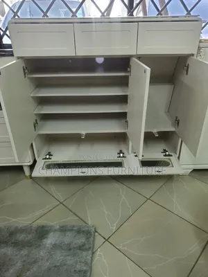 Arch White Multistorage Shoe Cabinet