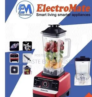 ElectroMate BD05 Commercial Blender 3500W - 2 Jars + Grinder + Tamper