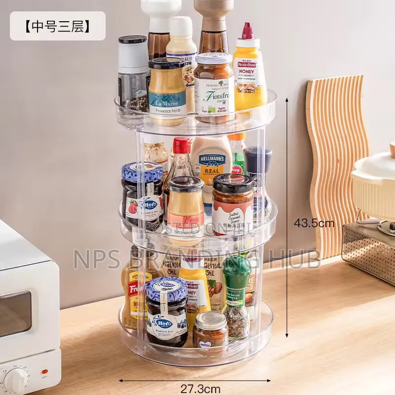 3 Layer 360 Rotation Cabinet Turntable Organizer/Lazy Susan(hgm