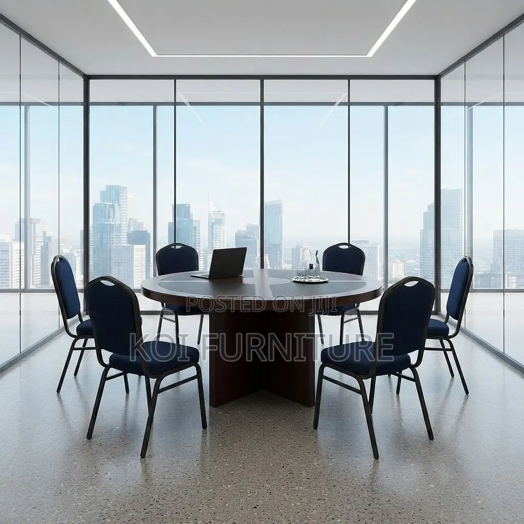 Office Table; Round 120CM Mahogany Office Hall Meeting Table