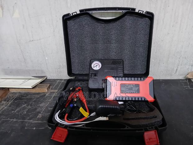 Multi-Function 12V Car Jump Starter Kit With Portable Air Pump