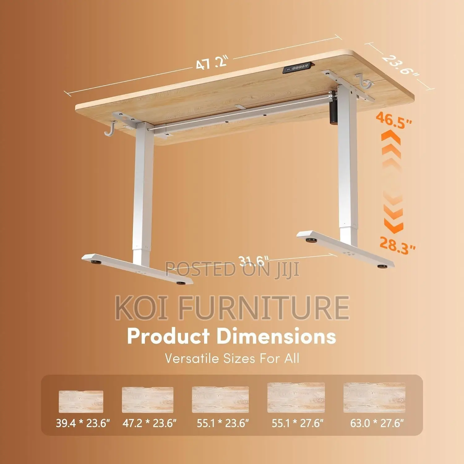 Office Desk; Monitor Height 1200MM White Ergonmic Office Desk