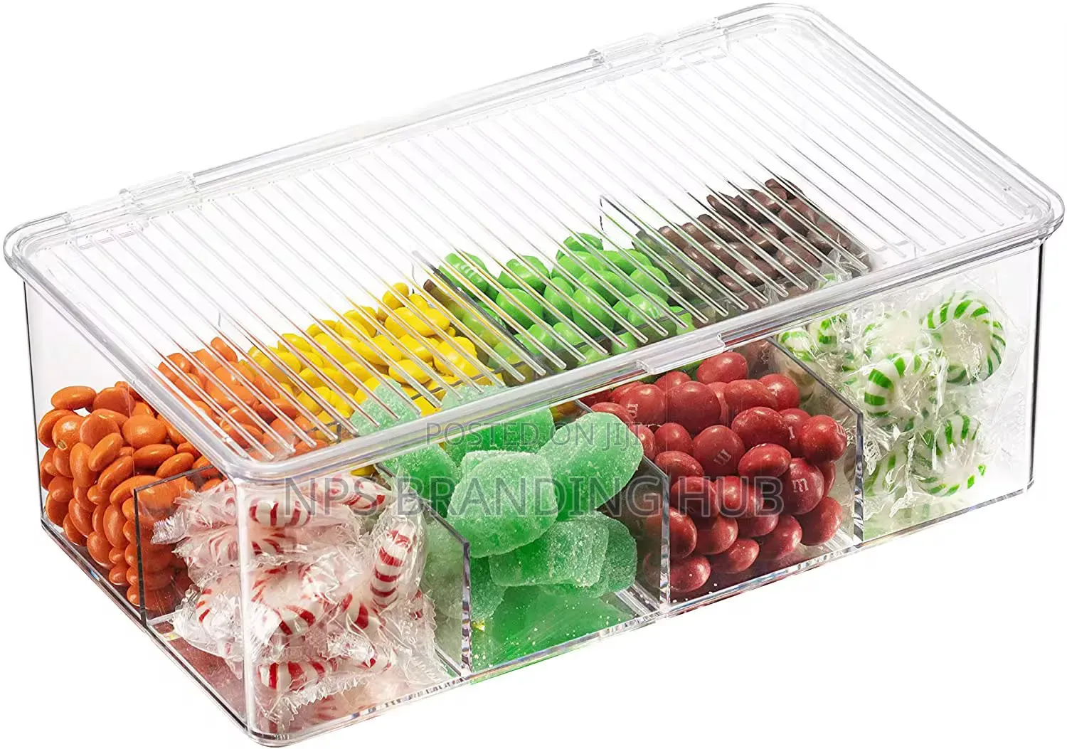 8 Slot Tea Bag Coffee Organizer Container With Removable Divider HGM