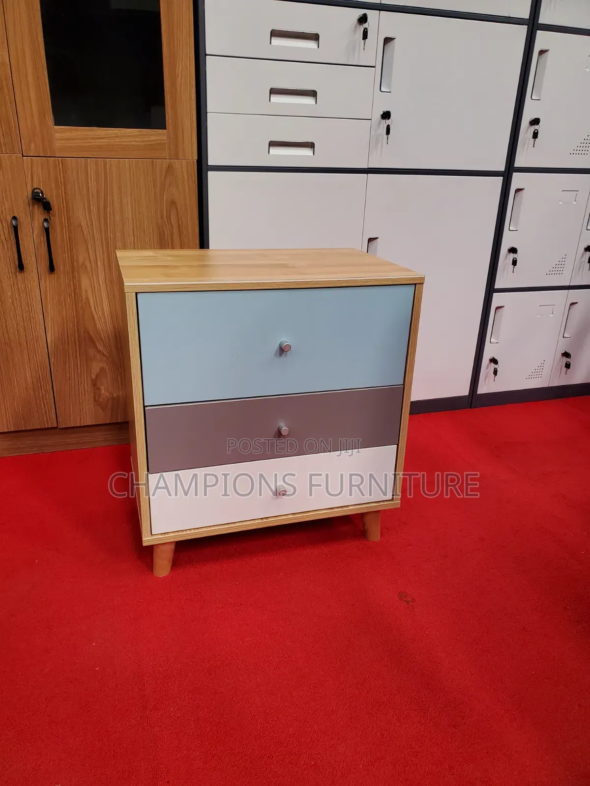 Multi-Coloured Bedside Cabinet