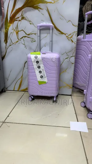 Small Size Rubber Suitcase 
Height 48cm ( Lilac)